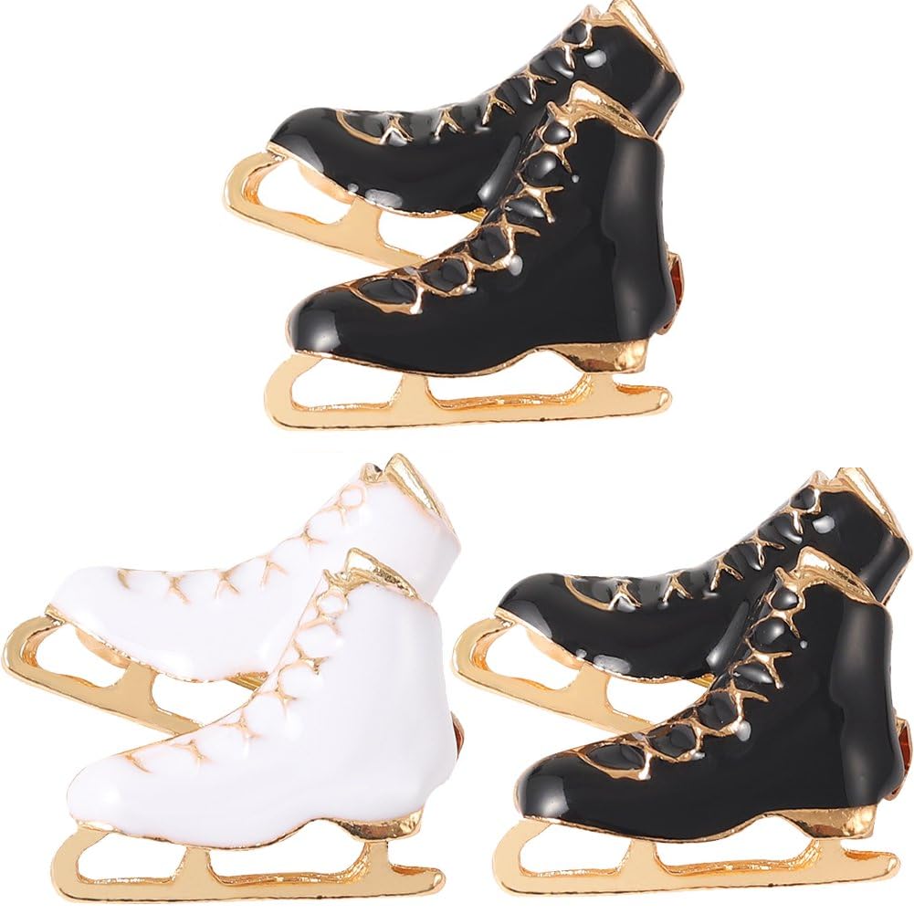 Amazon.co.jp: ブローチ アイススケート靴 フィギュアスケート メタル